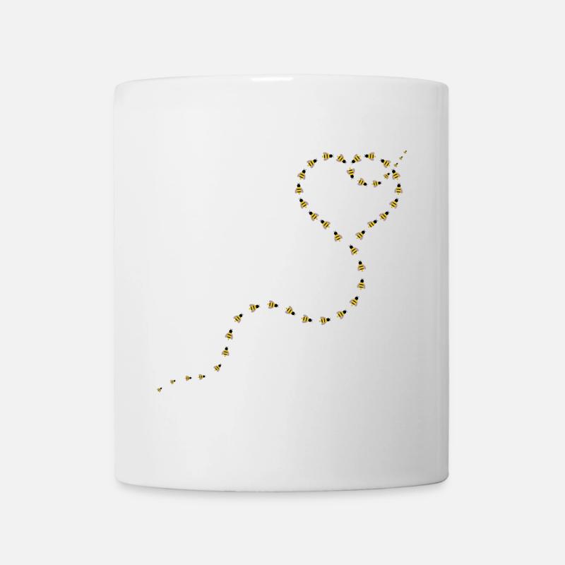 Bees heart - Mug - white