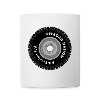Pneus Offroad Nation - Mug blanc - blanc - Devant