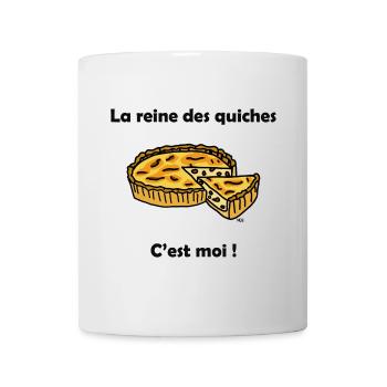 MOŠ reine des quiches couleurs - Mug blanc - blanc - Devant