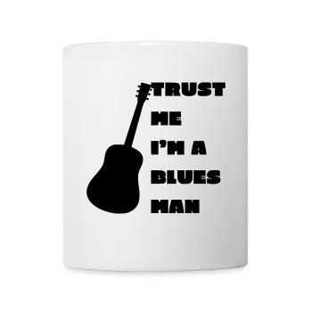 Blues man, musician, instrument, guitar # - Mug - white - Front