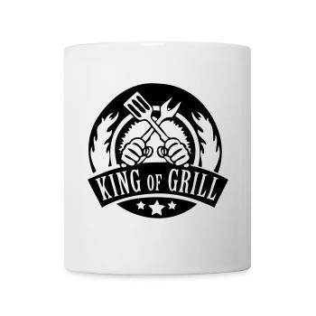 king of grill - Tasse - Weiß - Vorne