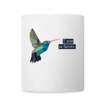 I poop on fascists - Tasse - Weiß - Vorne