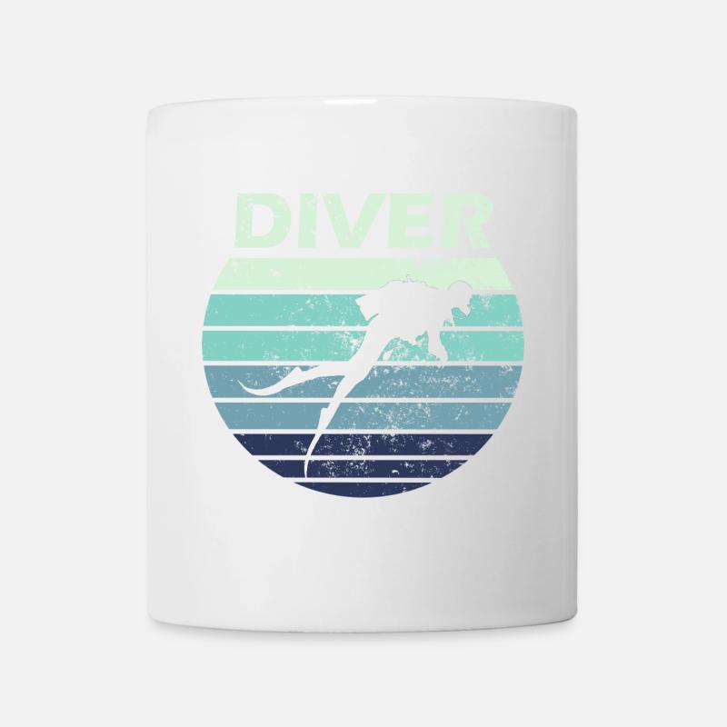 Plongée plongée - Mug blanc - blanc