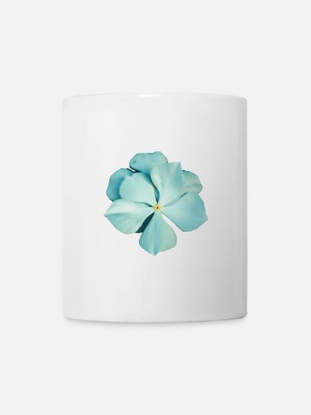 blue flower - Mug - white