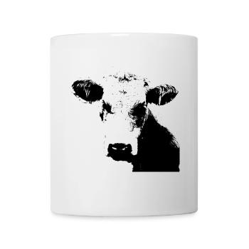 Cow Black Cow Cows Cattle Cow Head Gift - Mug - white - Front