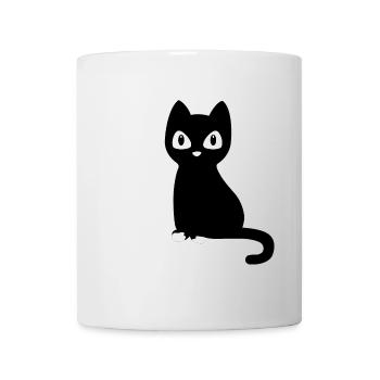 Katze mit farbigen Pfoten - Tasse - Weiß - Vorne
