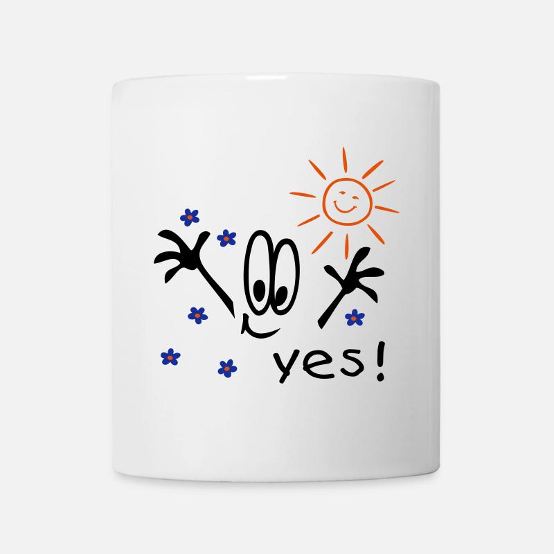 Sommer, Sonne, Urlaub, Comic - Tasse - Weiß