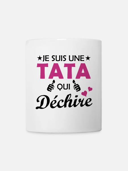 Je suis une tata qui déchire - Mug blanc - blanc