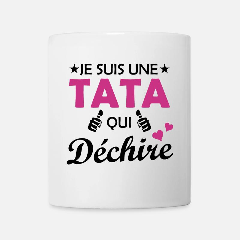 Je suis une tata qui déchire - Mug blanc - blanc
