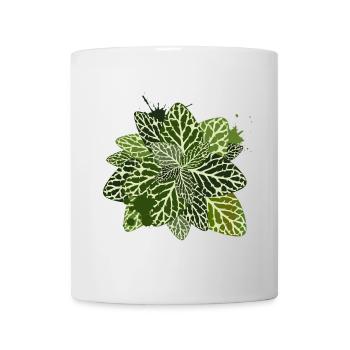 Mosaic plant in graffiti style - Mug - white - Front