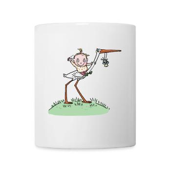 Ein süßes Mädchen ist geboren! So ein Glück! - Tasse - Weiß - Vorne