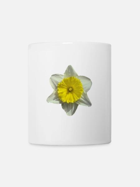 fleur de narcisse - Mug blanc - blanc