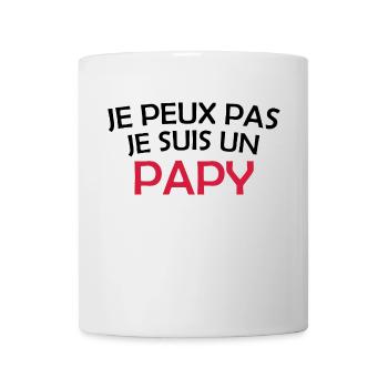 je peux pas je suis un papy - Mug blanc - blanc - Devant