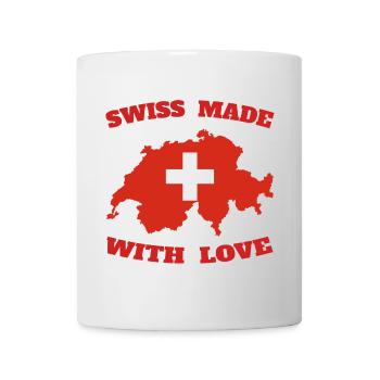 SWISS MADE WITH LOVE - Tasse - Weiß - Vorne