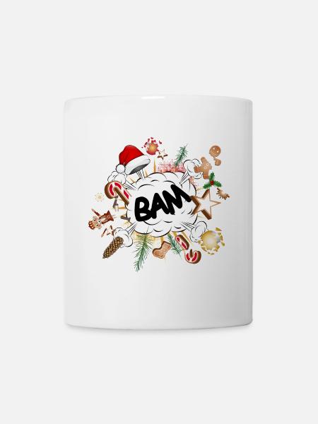 bulle comique drôle - temps de Noël stressant - Mug blanc - blanc