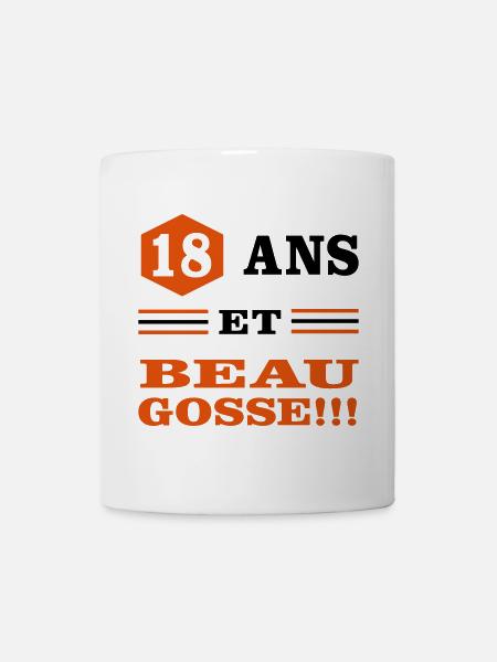 18 ANS ET BEAU GOSSE - Mug blanc - blanc