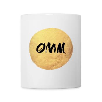 Cercle de Yoga Or om Méditation Inde Soleil Relax - Mug blanc - blanc - Devant