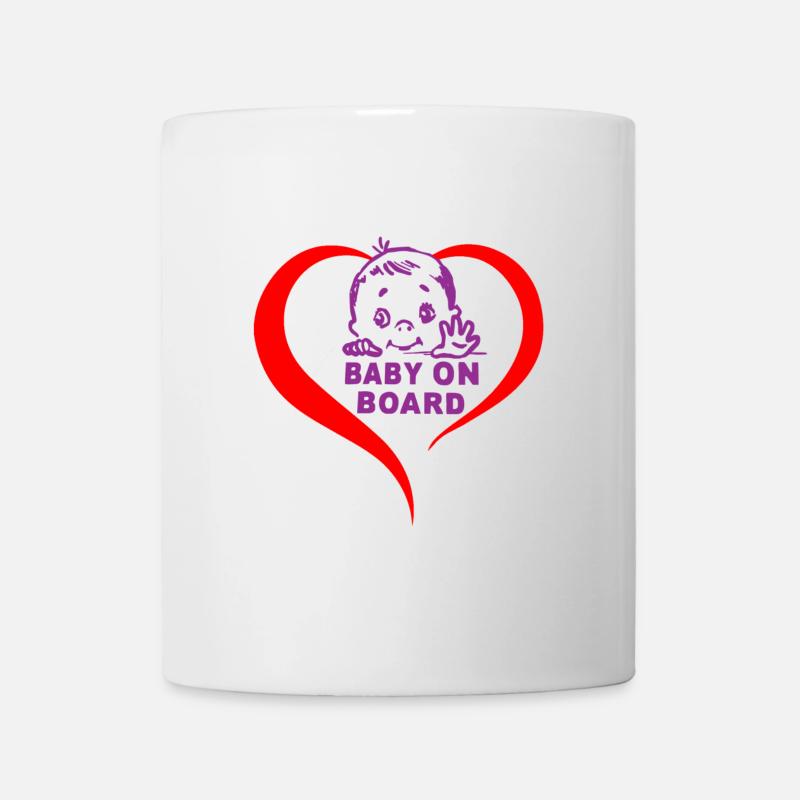 Stickers Bébé à bord - Mug blanc - blanc