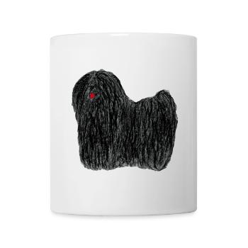 Puli - black rasta dog - Mug blanc - blanc - Devant