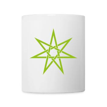 Rune symbole cadeau ornement pentagramme - Mug blanc - blanc - Devant