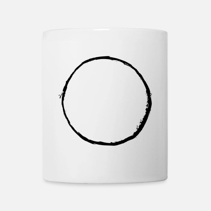 CIRCLE BRUSH - Mug - white