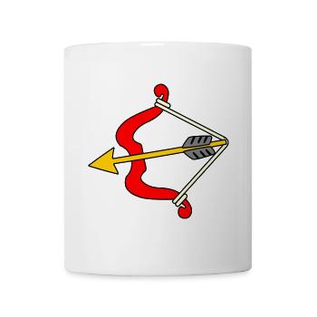 Bow and arrow - Mug - white - Front