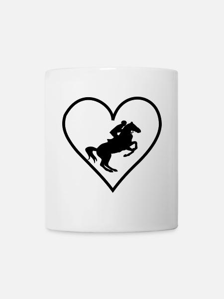 Pferde Herz - Tasse - Weiß