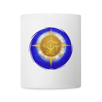 Création lumière de la protection divine 2 - Mug blanc - blanc - Devant