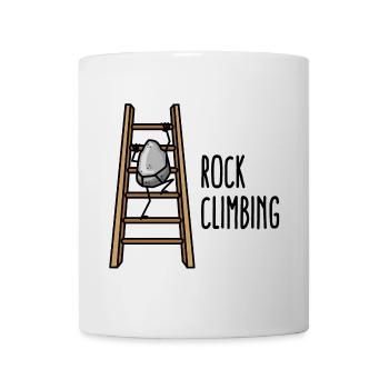 Rock Climbing lustig Klettersport Klettern Cartoon - Tasse - Weiß - Vorne