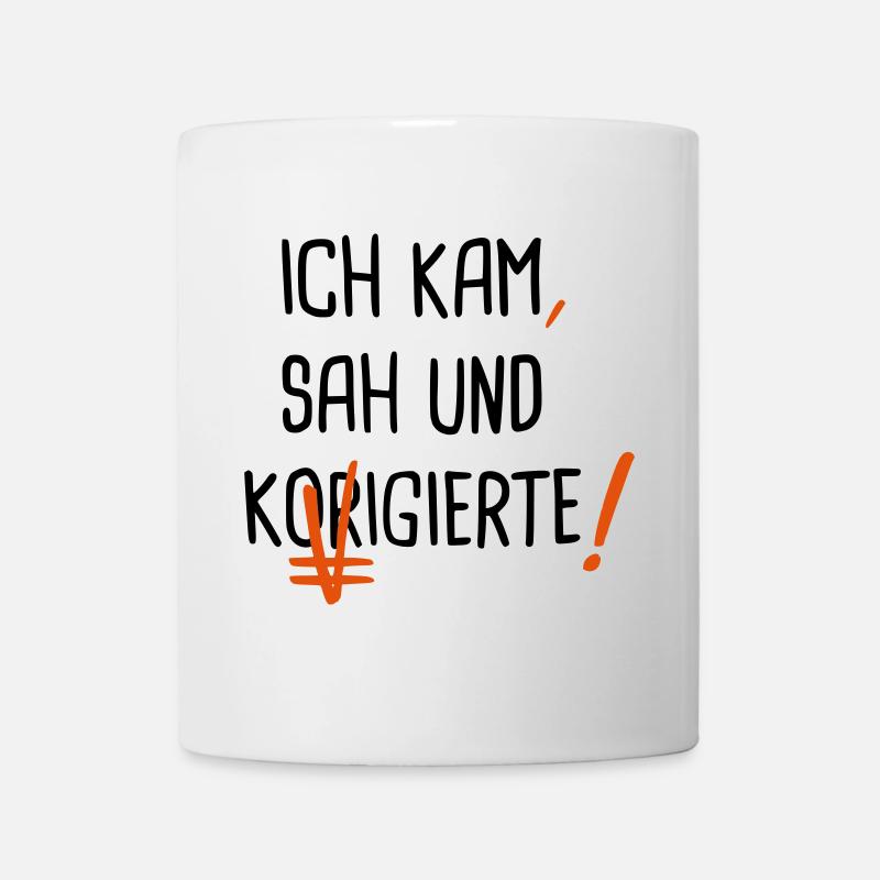Ich kam sah und Korrigierte - Tasse - Weiß