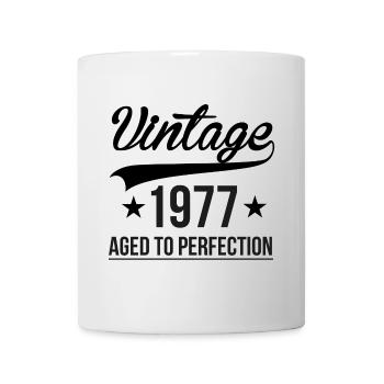 Vintage 1977 Aged To Perfection - Tasse - Weiß - Vorne