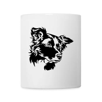 Border Collie Head - Mug - white - Front