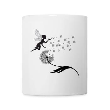 Silhouette de Vol de Fée avec Poussière - Mug blanc - blanc - Devant