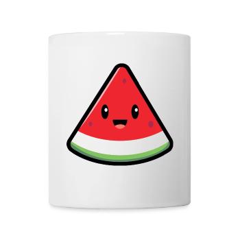 Mignonne pastèque - cadeau mignon été 2026 - Mug blanc - blanc - Devant