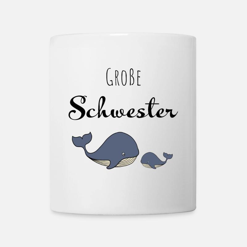 Große Schwester Wal - Tasse - Weiß