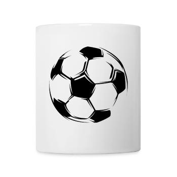 soccer fußball symbol geschenk team em Ball icon - Tasse - Weiß - Vorne