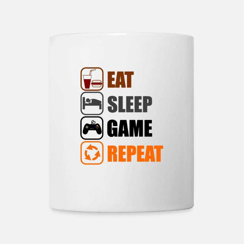Geek Routine - Tasse - Weiß