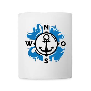 Logo icon anchor symbol water water ocean North - Mug - white - Front
