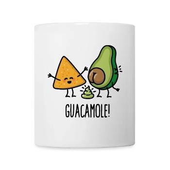 Avocat de la merde guacamole tortilla-chips Keto diète - Mug blanc - blanc - Devant