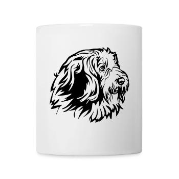 Bearded Collie Head - Mug - white - Front