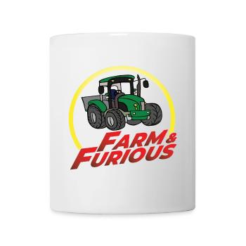 Farm and Furious - Humor Parody Tractor - Mug - white - Front