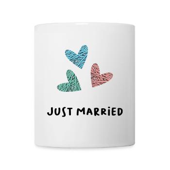 JUST MARRIED. ES LEBE DIE EHE. VALENTINSTAG - Tasse - Weiß - Vorne