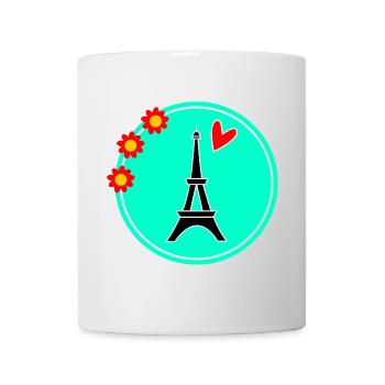 PARIS. HAUPTSTADT. STADT. FRANKREICH. PARISER. PARISER - Tasse - Weiß - Vorne