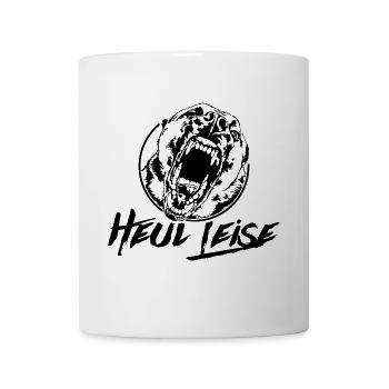 MALINOIS heul leise Hundespruch Hunde Wilsigns - Tasse - Weiß - Vorne