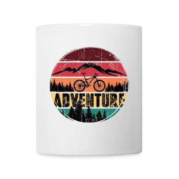 Retro-Mountainbike-Abenteuer - Tasse - Weiß - Vorne
