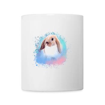 rabbit, rabbit, pink, graffiti, painting, - Mug - white - Front