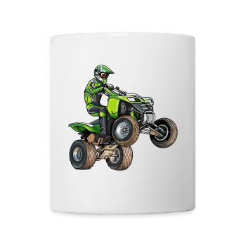 Quad Moto - Mug blanc - blanc - Devant