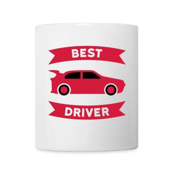Meilleur pilote de voiture de sport (voiture de sport, bannière) - Mug blanc - blanc - Devant