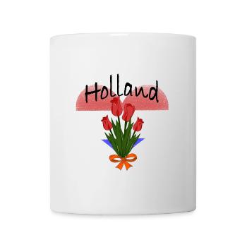 Cœur de tulipe de Hollande - Mug blanc - blanc - Devant