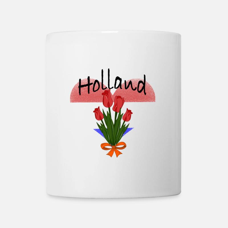 Tulpenherz aus Holland - Tasse - Weiß